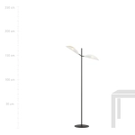 Lampa stojąca VENE LP2 WHITE/GOLD 1159/LP2 EMIBIG Lighting