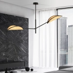 Lampa sufitowa VENE 2 BLACK/RATTAN 1160/2 EMIBIG Lighting
