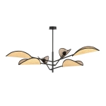 Lampa sufitowa VENE 6 BLACK/RATTAN 1160/6 EMIBIG Lighting - zdjęcie produktu
