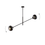 Lampa wisząca LINEAR 2 BLACK/STRIPE 1168/2 EMIBIG Lighting