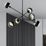 Lampa wisząca LINEAR 6 BLACK/STRIPE 1168/6 EMIBIG Lighting