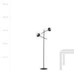 Lampa stojąca LINEAR LP2 BLACK/STRIPE 1168/LP2 EMIBIG Lighting