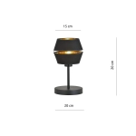 Lampka nocna PIANO LN BLACK/GOLD 1183/LN EMIBIG Lighting