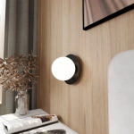 Kinkiet OSLO K1 BLACK/OPAL 1187/K1 EMIBIG Lighting