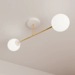 Lampa sufitowa MAGNUM 2 WH OPAL 1234/2 EMIBIG Lighting