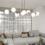 Lampa wisząca GRAVITY 8 BL OPAL 1241/8 EMIBIG Lighting
