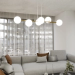 Lampa wisząca GRAVITY 6 WH GOLD 1242/6 EMIBIG Lighting