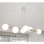 Lampa wisząca GRAVITY 6 WH GOLD 1242/6 EMIBIG Lighting