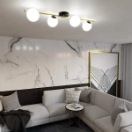 Lampa sufitowa SPLENDI 4 BL OPAL 1248/4 EMIBIG Lighting