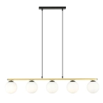 Lampa wisząca ALLORA 5 BL OPAL 1254/5 EMIBIG Lighting