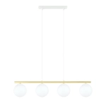 Lampa wisząca ALLORA 4 WH OPAL 1255/4 EMIBIG Lighting