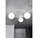 Lampa sufitowa SOPRA 3 WH OPAL 1258/3 EMIBIG Lighting