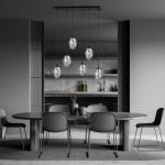 Lampa wisząca ASTRAL 6 BL GRAFIT 1266/6 EMIBIG Lighting