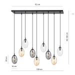 Lampa sufitowa ASTRAL 9 BL MIX 1268/9M1 EMIBIG Lighting