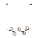 Lampa wisząca RITZ 5 BL GRAFIT 1297/5 EMIBIG Lighting - zdjęcie produktu