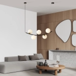 Lampa wisząca RITZ 5 BL OPAL 1298/5 EMIBIG Lighting
