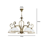 Żyrandol WIVARA 5 GOLD 149/5 EMIBIG Lighting