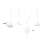 Lampa wisząca ABRAMO 3 WHITE 159/3 EMIBIG Lighting