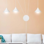 Lampa wisząca ABRAMO 3 WHITE 159/3 EMIBIG Lighting