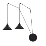 Lampa wisząca ABRAMO 2 BLACK 160/2 EMIBIG Lighting - zdjęcie produktu