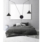 Lampa wisząca ABRAMO 2 BLACK 160/2 EMIBIG Lighting