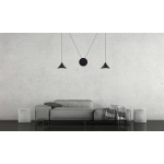 Lampa wisząca ABRAMO 2 BLACK 160/2 EMIBIG Lighting
