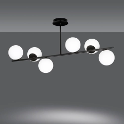 Lampa sufitowa BIOR 6 BLACK 1020/6 EMIBIG Lighting - zdjęcie produktu
