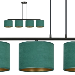 Lampa wisząca HILDE 4 BL GREEN 1051/4 EMIBIG Lighting - zdjęcie produktu