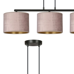 Lampa wisząca HILDE 3 BL ROSE 1053/3 EMIBIG Lighting - zdjęcie produktu