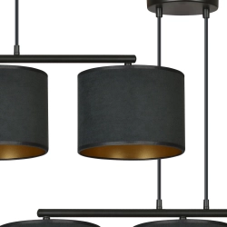 Lampa wisząca HILDE 3 BL BLACK 1054/3 EMIBIG Lighting - zdjęcie produktu