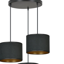 Lampa wisząca HILDE 3 BL PREMIUM BLACK 1054/3PREM EMIBIG Lighting - zdjęcie produktu