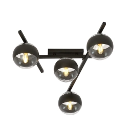 Lampa sufitowa SMART 4 BLACK/STRIPE 1105/4 EMIBIG Lighting - zdjęcie produktu