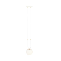 Lampa wisząca GLAM 1 WHITE/OPAL 1115/1 EMIBIG Lighting - zdjęcie produktu