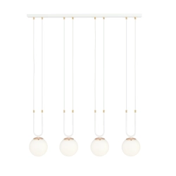 Lampa wisząca GLAM 4 WHITE/OPAL 1115/4 EMIBIG Lighting - zdjęcie produktu