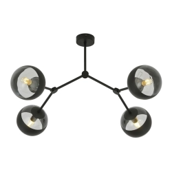 Lampa sufitowa SPACE 4 BLACK/STRIPE 1135/4 EMIBIG Lighting - zdjęcie produktu