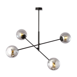 Lampa wisząca LINEAR 4 BLACK/GRAFIT 1167/4 EMIBIG Lighting - zdjęcie produktu