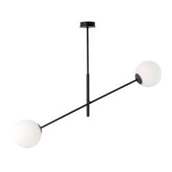 Lampa wisząca LINEAR 2 BLACK/OPAL 1169/2 EMIBIG Lighting - zdjęcie produktu