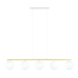 Lampa wisząca ALLORA 5 WH OPAL 1255/5 EMIBIG Lighting - zdjęcie produktu