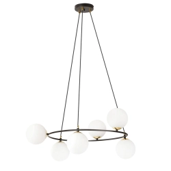 Lampa wisząca AZURA 6 BL OPAL 1295/6 EMIBIG Lighting - zdjęcie produktu