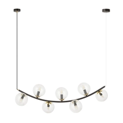Lampa wisząca RITZ 7 BL TRANSPARENT 1296/7 EMIBIG Lighting - zdjęcie produktu