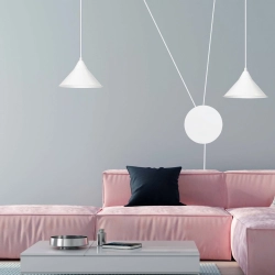 Lampa wisząca ABRAMO 2 WHITE 159/2 EMIBIG Lighting - zdjęcie produktu