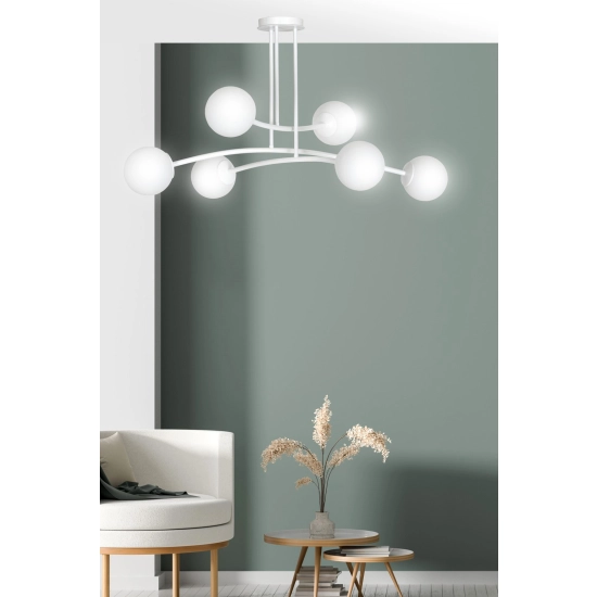 Lampa sufitowa HALLDOR 6 WHITE 1025/6 EMIBIG Lighting