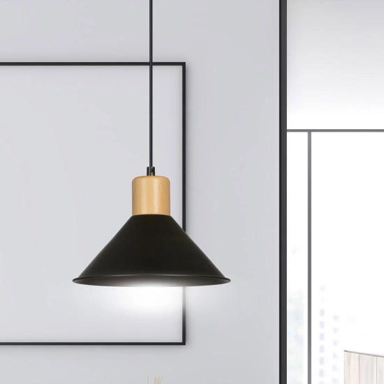 Lampa wisząca ROWEN 1 BLACK 1044/1 EMIBIG Lighting
