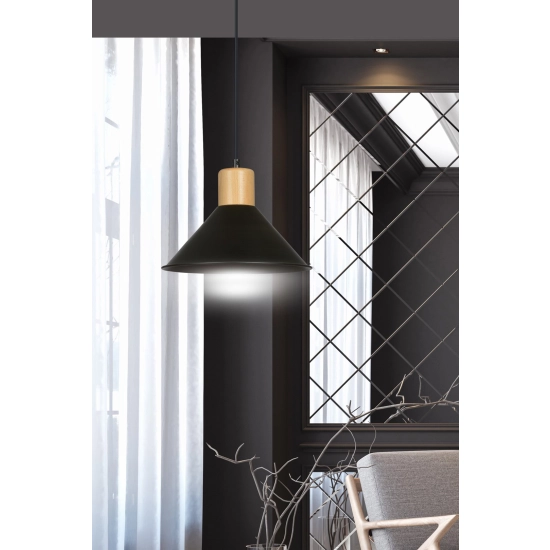 Lampa wisząca ROWEN 1 BLACK 1044/1 EMIBIG Lighting