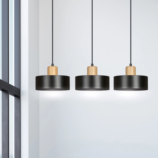 Lampa wisząca TORIN 3 BLACK 1046/3 EMIBIG Lighting