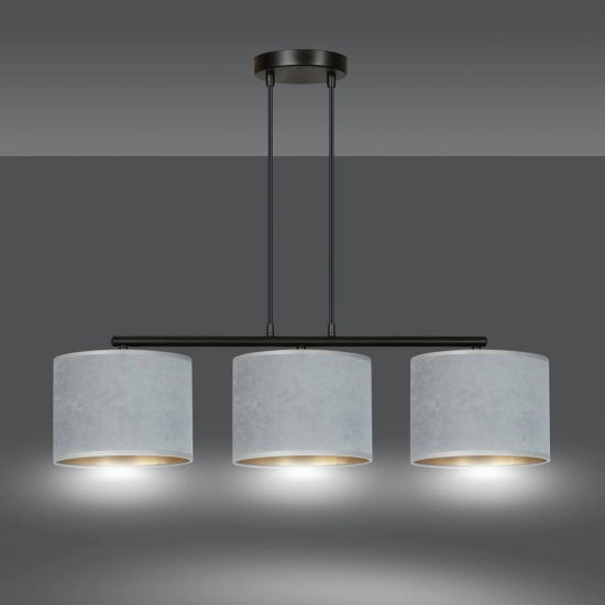 Lampa wisząca HILDE 3 BL GRAY 1050/3 EMIBIG Lighting