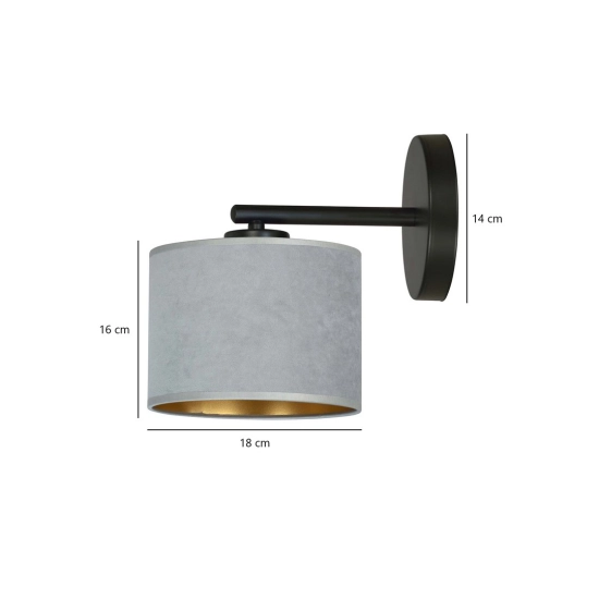 Kinkiet HILDE K1 BL GRAY 1050/K1 EMIBIG Lighting