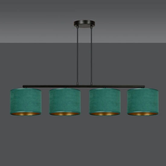 Lampa wisząca HILDE 4 BL GREEN 1051/4 EMIBIG Lighting