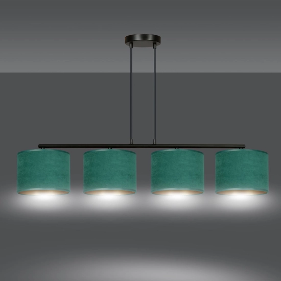 Lampa wisząca HILDE 4 BL GREEN 1051/4 EMIBIG Lighting