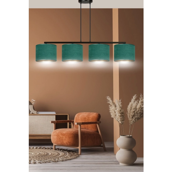 Lampa wisząca HILDE 4 BL GREEN 1051/4 EMIBIG Lighting